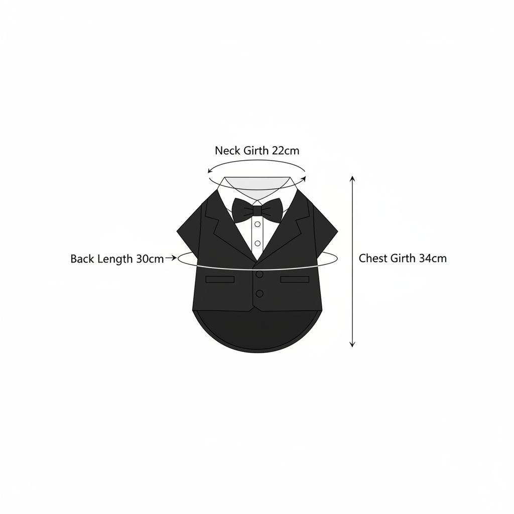 礼服西装尺寸图