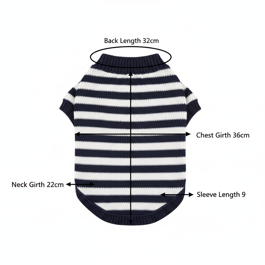 条纹毛衣尺寸图